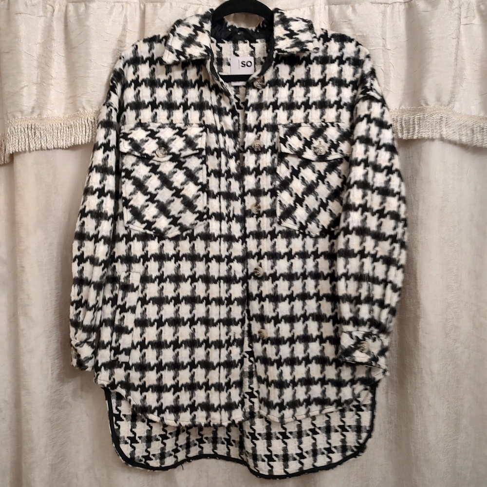 SO Herringbone Shacket